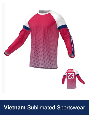 long sleeve sublimated soccer top made in vietnam