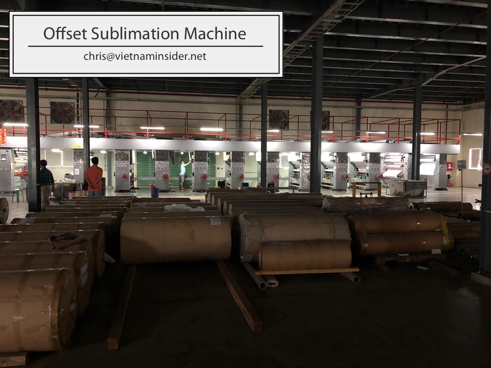 Rotogravure sublimation printing in viet Nam